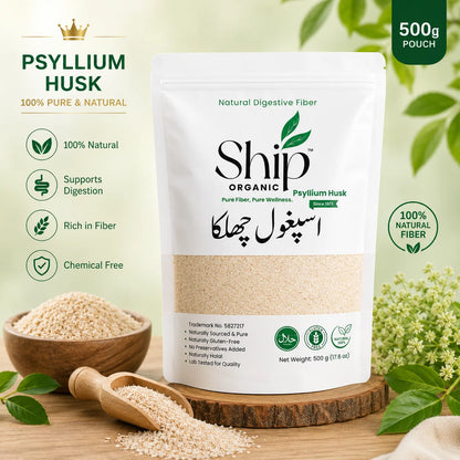 Ship Organic Psyllium Husk (Ispaghol Chilka) | 100% Pure Natural Fiber