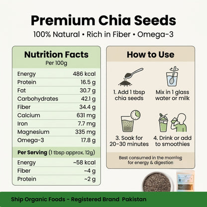 Ship Organic Chia Seeds | Premium Natural Superfood