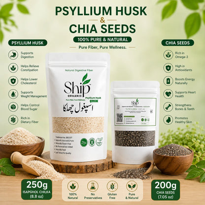 Ship Organic Psyllium Husk (Ispaghol Chilka) | 100% Pure Natural Fiber